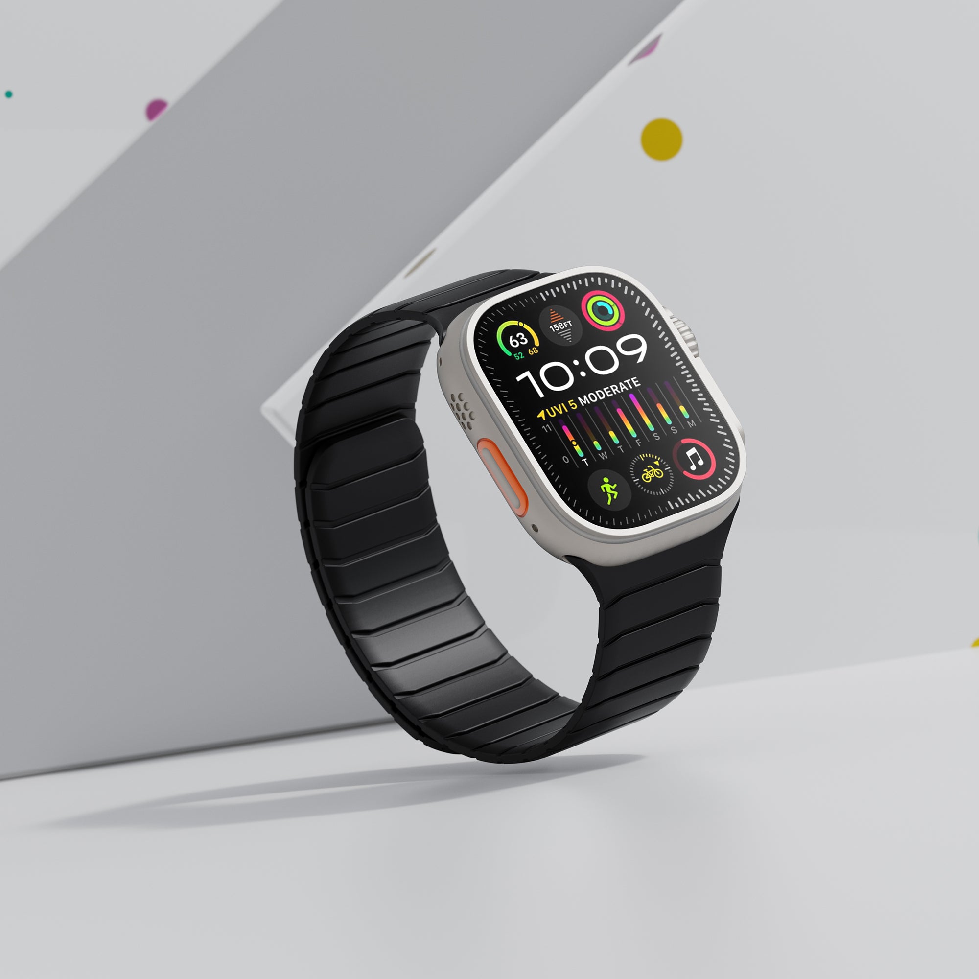 Premium Magnetic Leather Loop Straps for Apple Watch