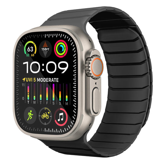 Premium Magnetic Leather Loop Straps for Apple Watch