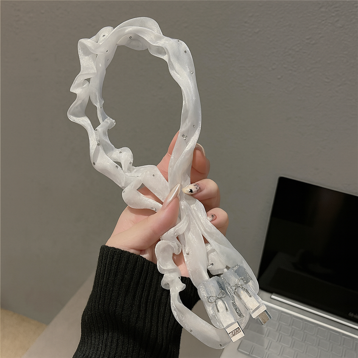 Bow Pearl iPhone Charger Case Set ✨🎀