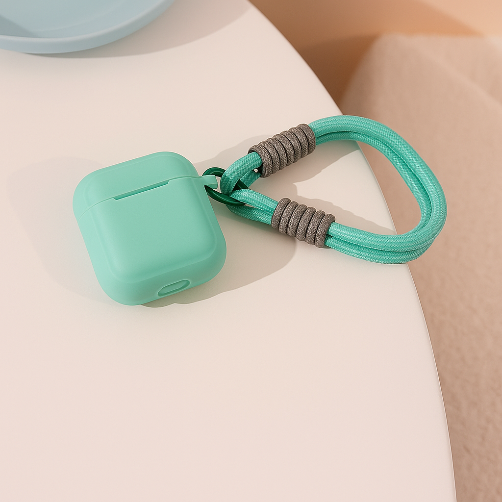 Silicone AirPods Cases with Rope Strap –