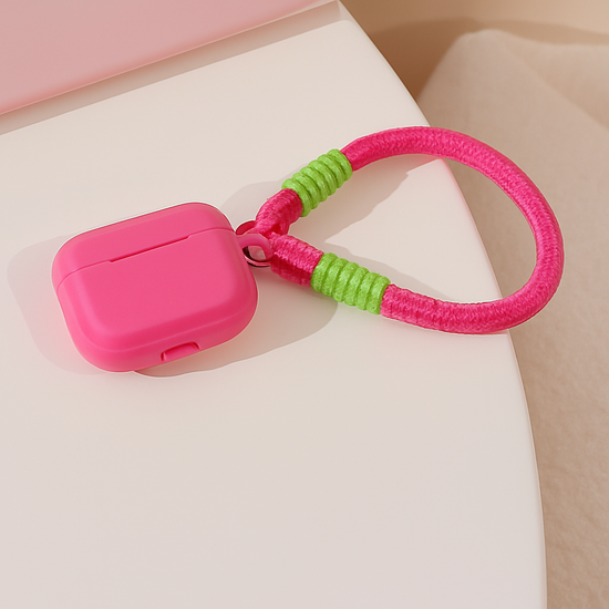 Silicone AirPods Cases with Rope Strap –