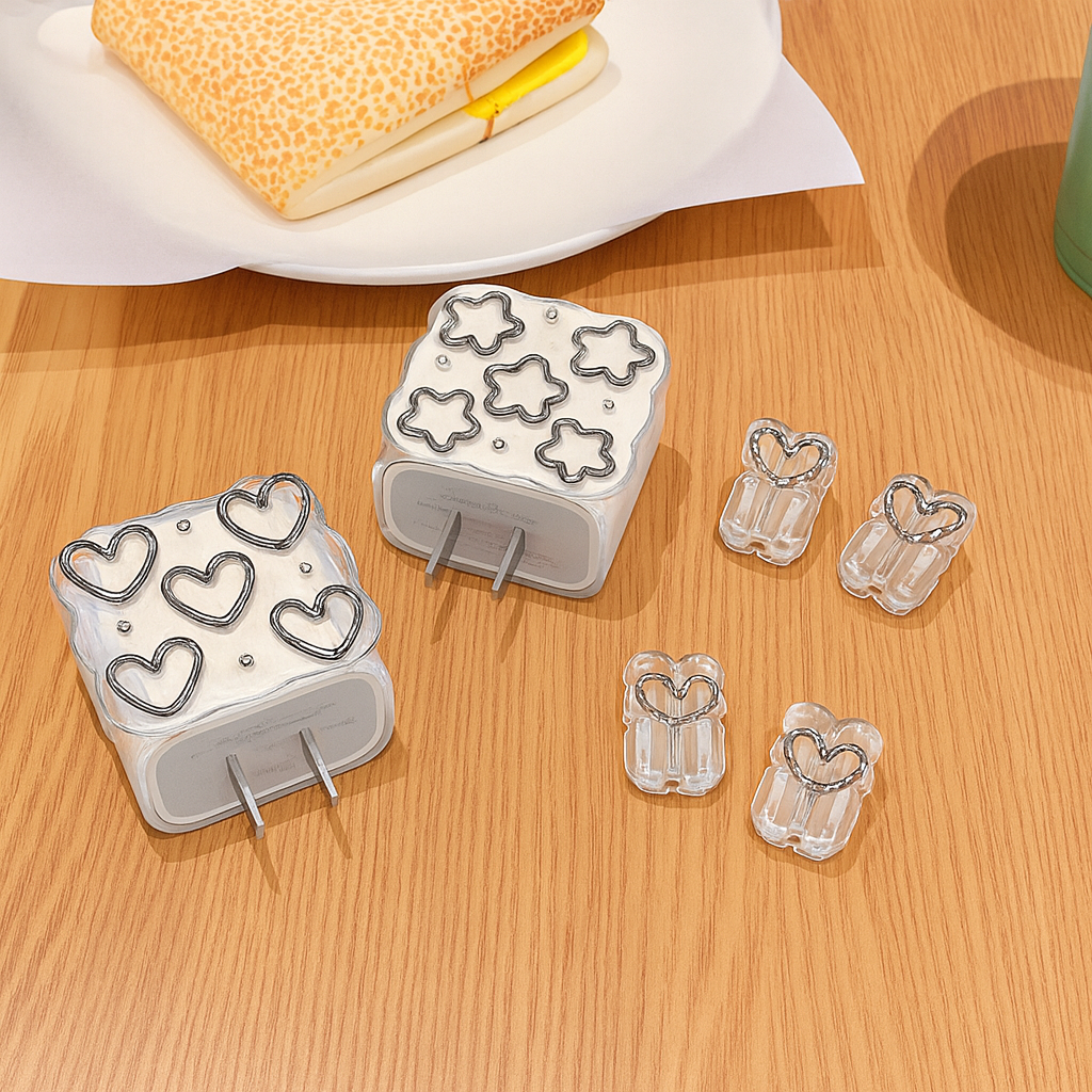 Metallic Coil iPhone Charger Case⚡✨