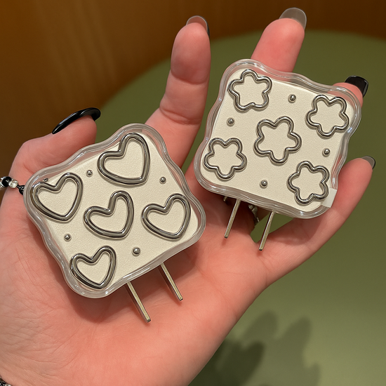 Metallic Coil iPhone Charger Case⚡✨