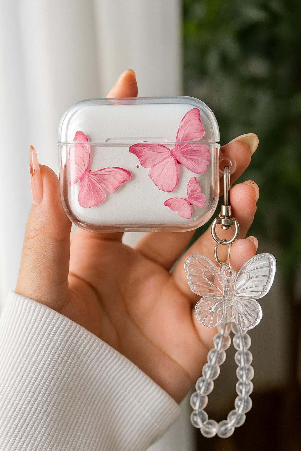 Title:Butterfly Charm AirPods Case🦋✨