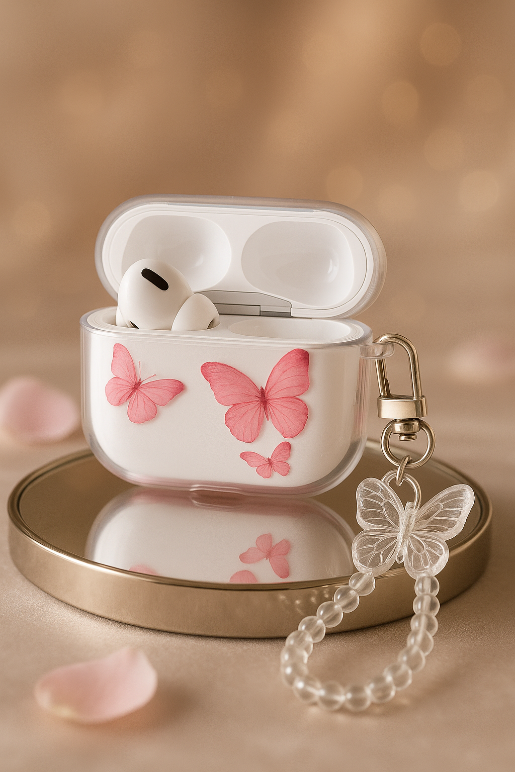 Title:Butterfly Charm AirPods Case🦋✨