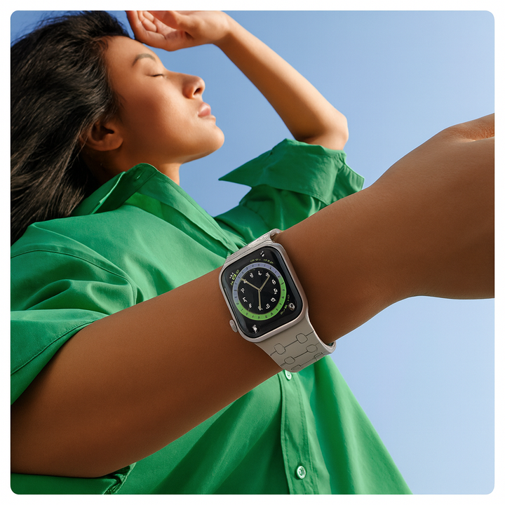 Magnetic Loop Smartwatch Bands – Dual Color Edition(Cloud grey+Blue)