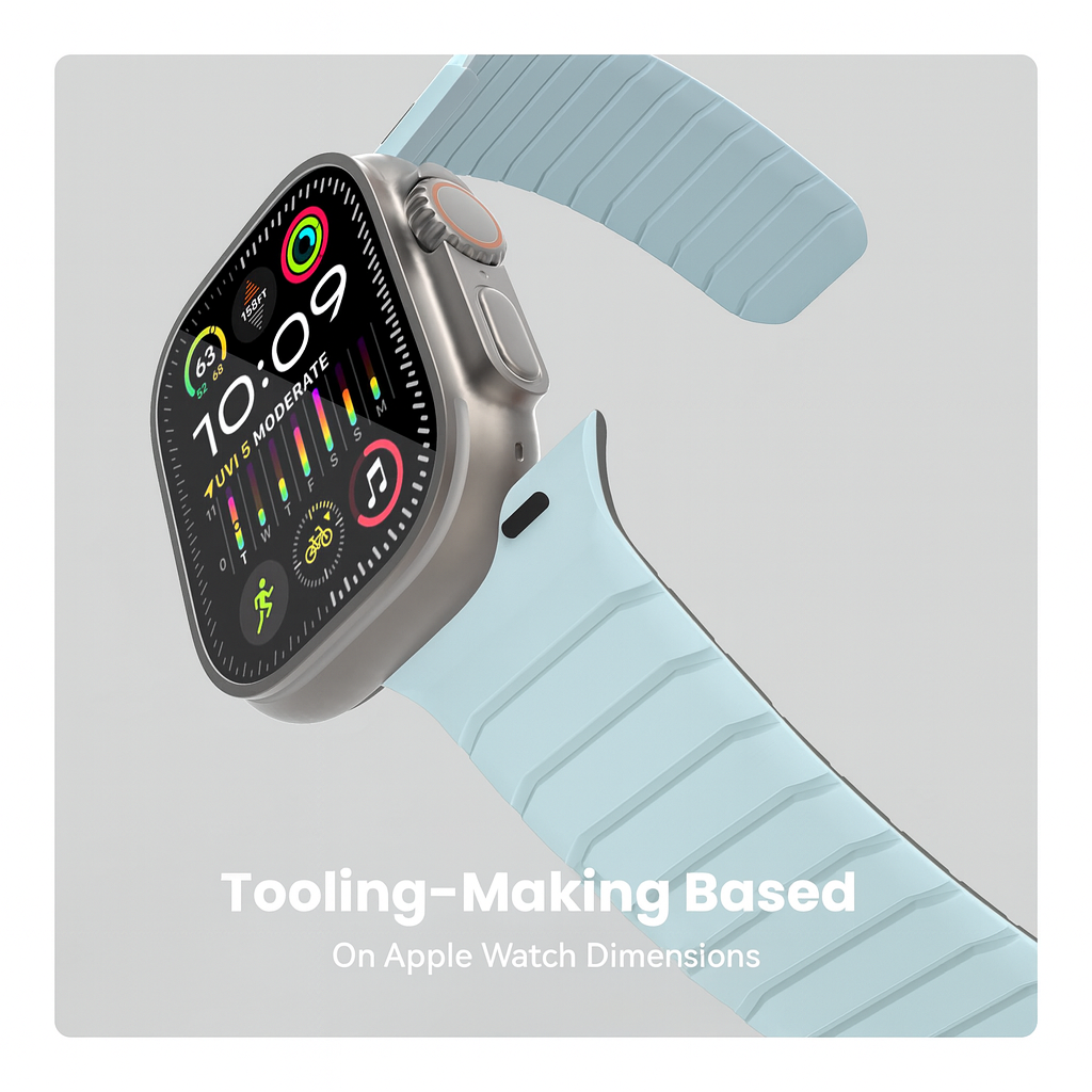 Premium Magnetic Leather Loop Straps for Apple Watch