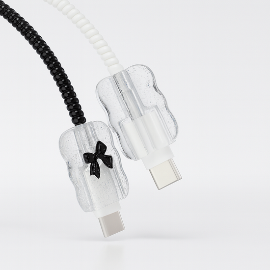 Glitter Bow iPhone Charger Case ✨🎀