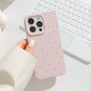 Pastel Heart Print Soft Silicone Phone Case