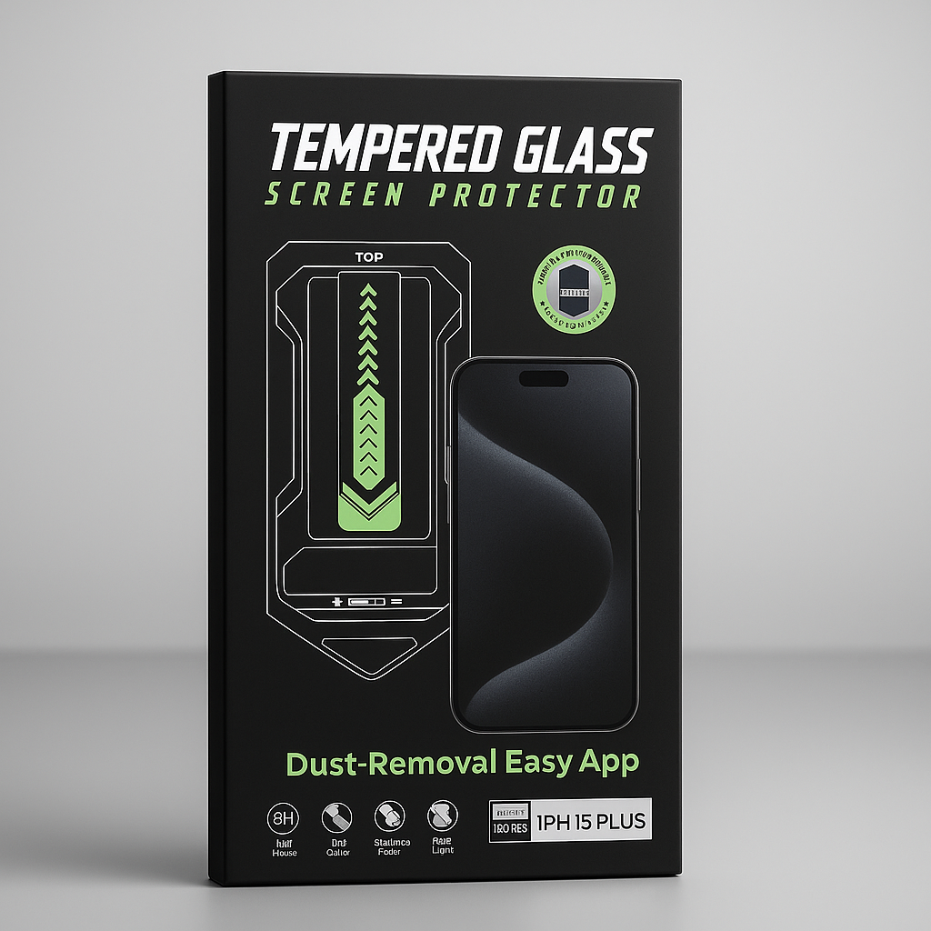 Premium Tempered Glass Screen Protector with Easy Installation Kit