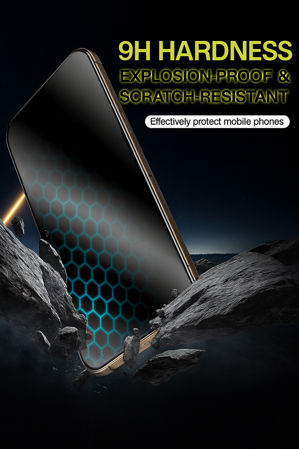Premium Frosted Privacy Tempered Glass Screen Protector With Easy Installation Kit