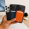 MagSafe Leather Card Holder β Snap-On Wallet