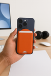 MagSafe Leather Card Holder β Snap-On Wallet