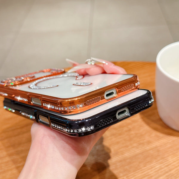 Crystal Studded Luxe Case – Orange