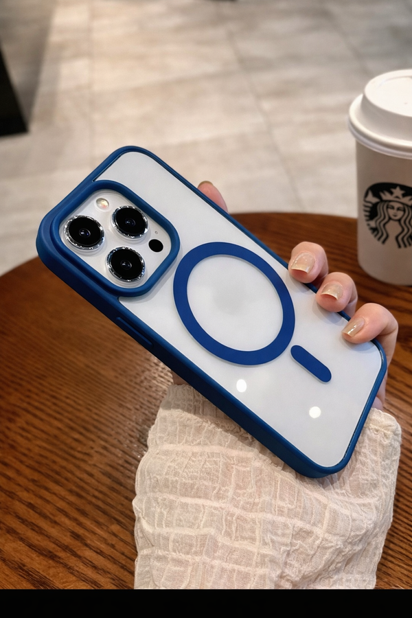 Transparent Magnetic Wireless Charging Phone Case