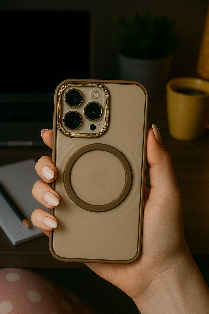 Premium MagSafe Case Cover with Metal Camera Ring