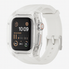 Transparent Rugged Protective Apple Watch Case with Strap