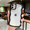 Wavy Edge Transparent Shockproof Pastel Cover