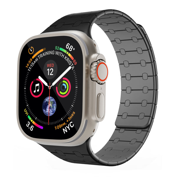 Magnetic Loop Smartwatch Bands – Dual Color Edition(Black+Grey)