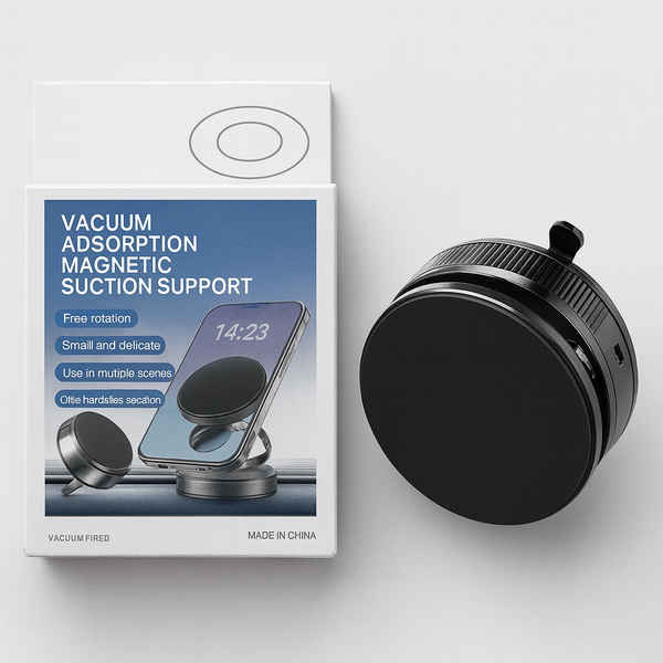 Foldable Magnetic Phone Holder –Vacuum Adsorption Stand