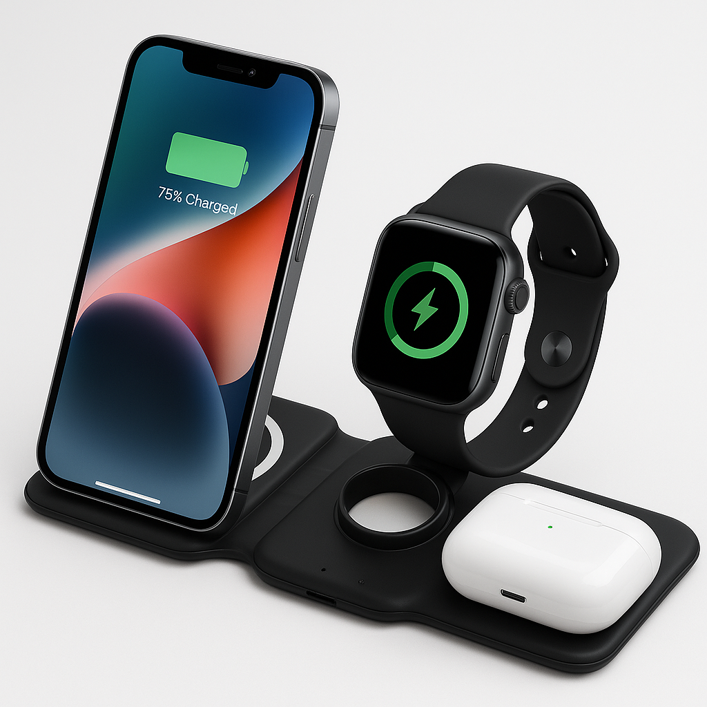 3-in-1 Wireless Charger MagSafe Compatible – Fast Charging Station