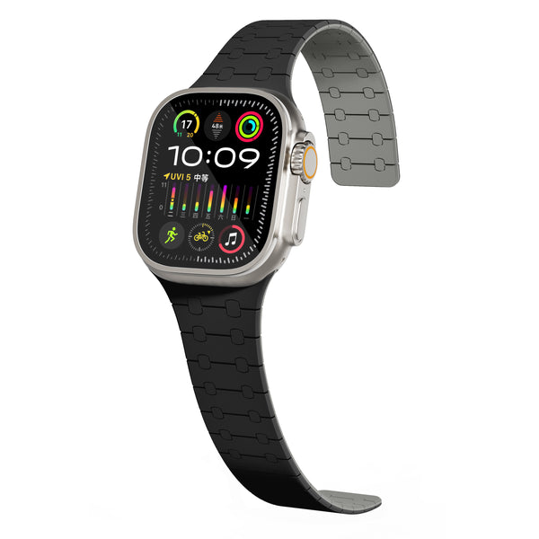 Magnetic Loop Smartwatch Bands – Dual Color Edition(Black+Grey)
