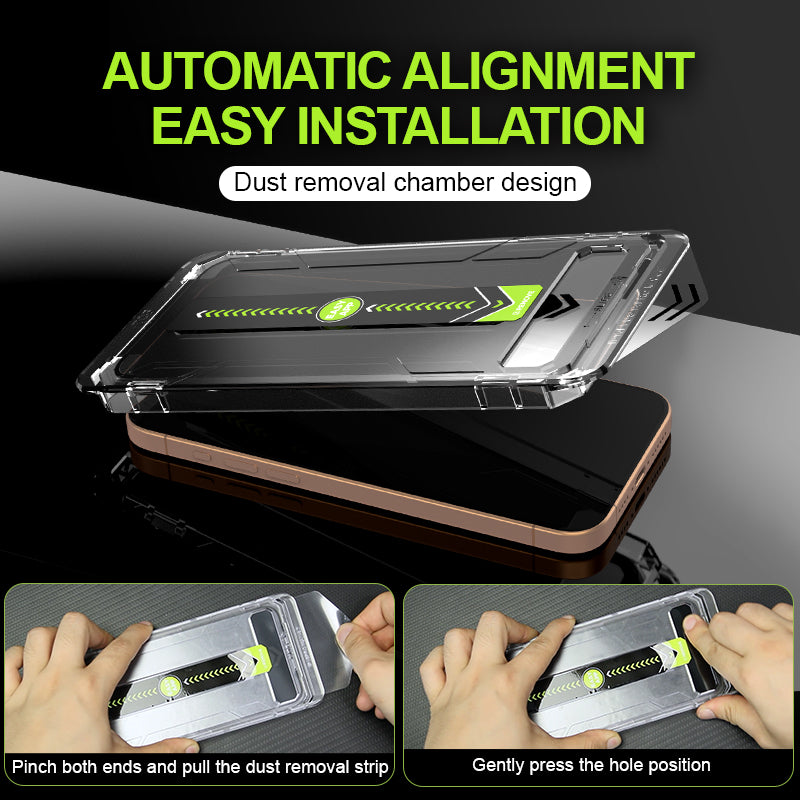 Premium Matte Frosted Privacy Tempered Glass Screen Protector With Easy Installation Kit