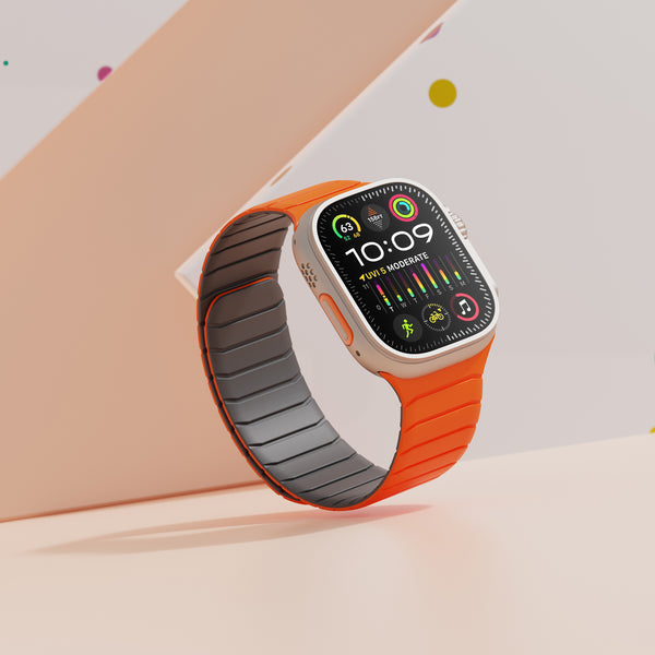 Premium Magnetic Leather Loop Straps for Apple Watch