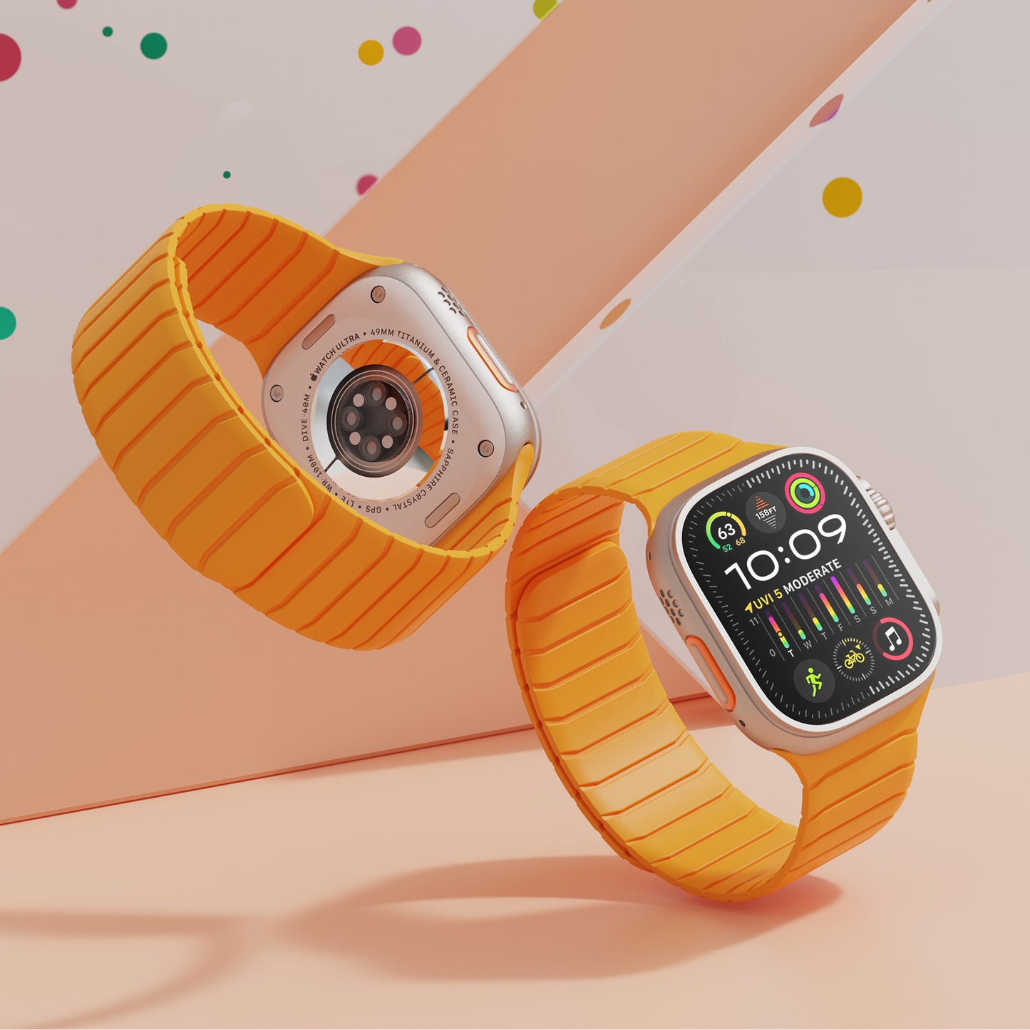 Premium Magnetic Leather Loop Straps for Apple Watch