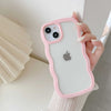 Wavy Edge Transparent Shockproof Pastel Cover