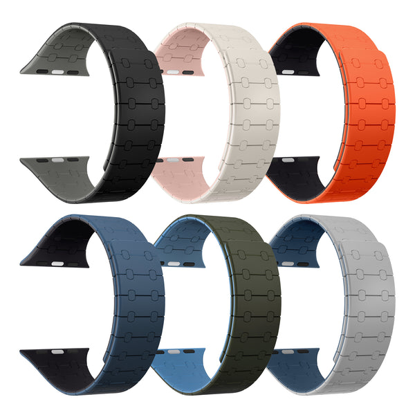 Magnetic Loop Smartwatch Bands – Dual Color Edition(Blue+Midnight black)