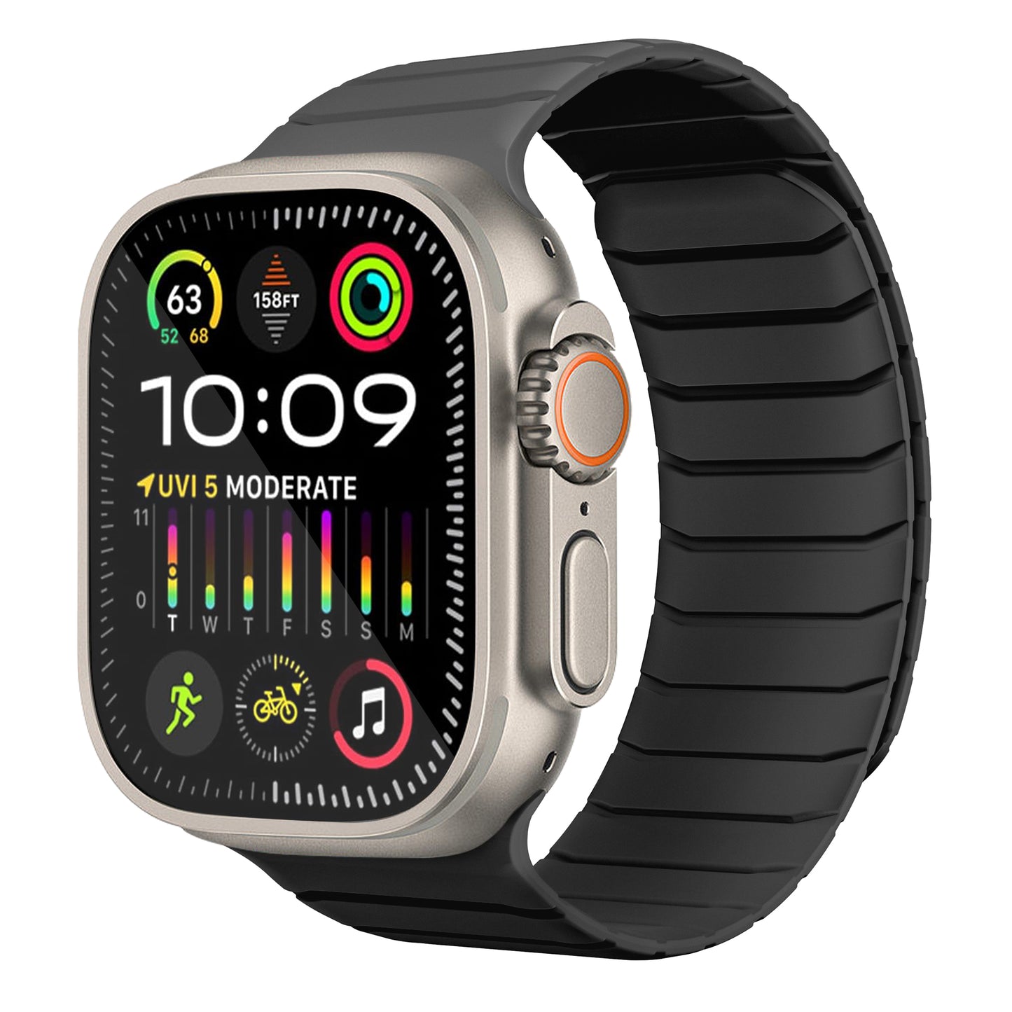 Premium Magnetic Leather Loop Straps for Apple Watch