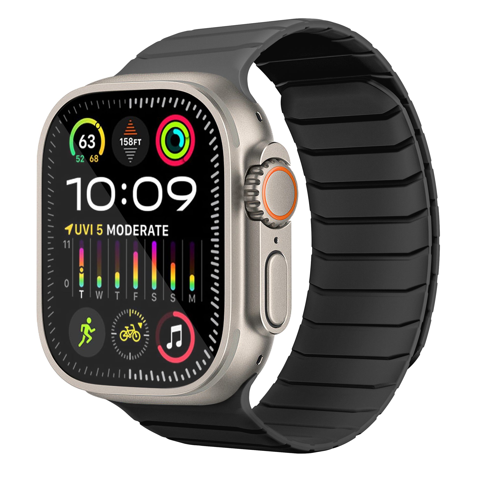 Premium Magnetic Leather Loop Straps for Apple Watch