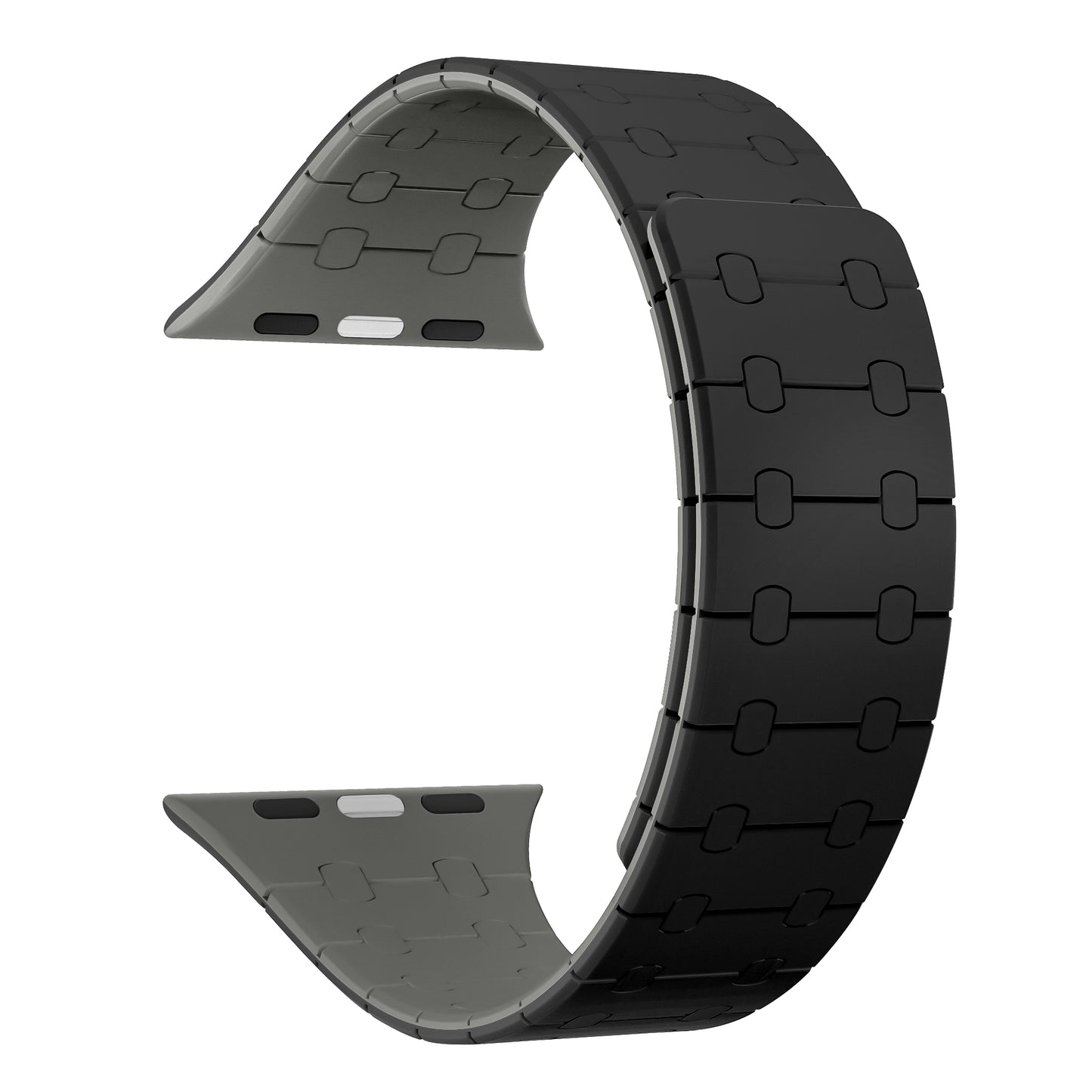 Magnetic Loop Smartwatch Bands – Dual Color Edition(Black+Grey)
