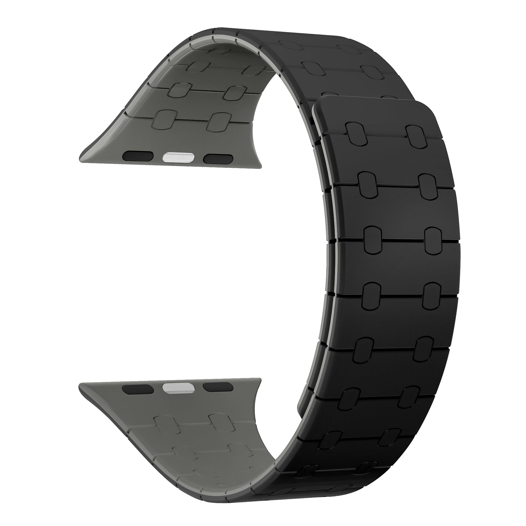 Magnetic Loop Smartwatch Bands – Dual Color Edition(Black+Grey)