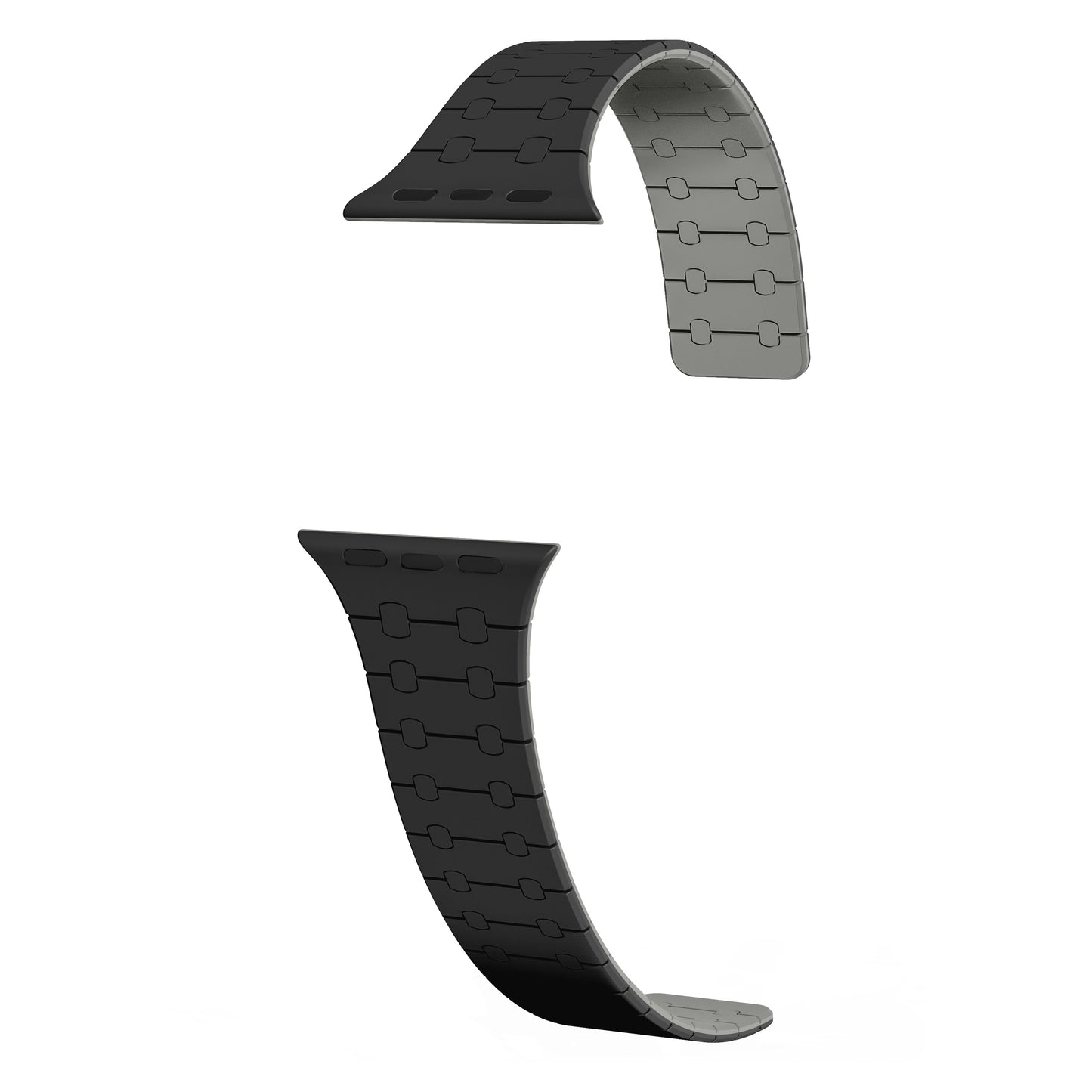 Magnetic Loop Smartwatch Bands – Dual Color Edition(Black+Grey)