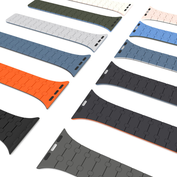 Magnetic Loop Smartwatch Bands – Dual Color Edition(Blue+Midnight black)