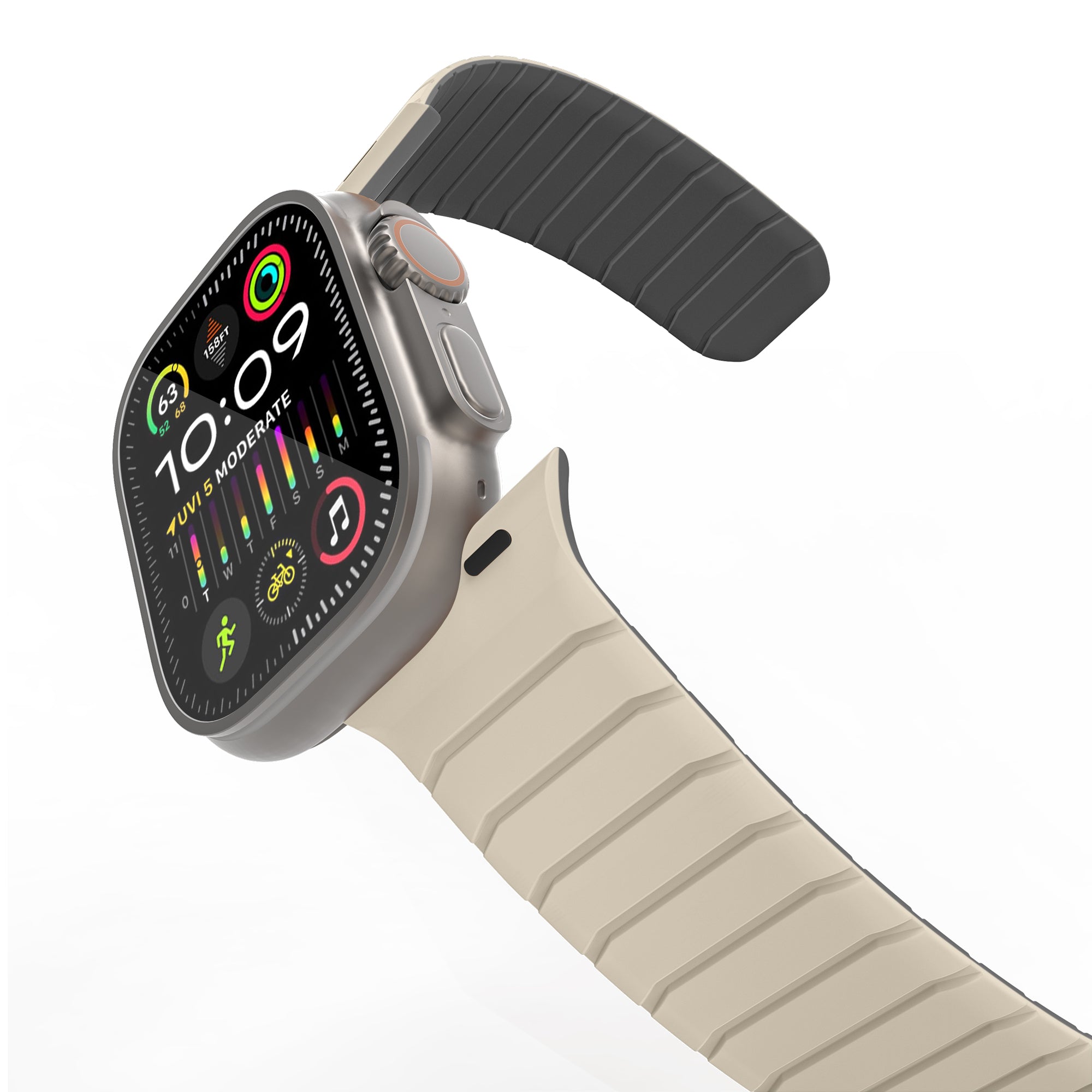 Premium Magnetic Leather Loop Straps for Apple Watch