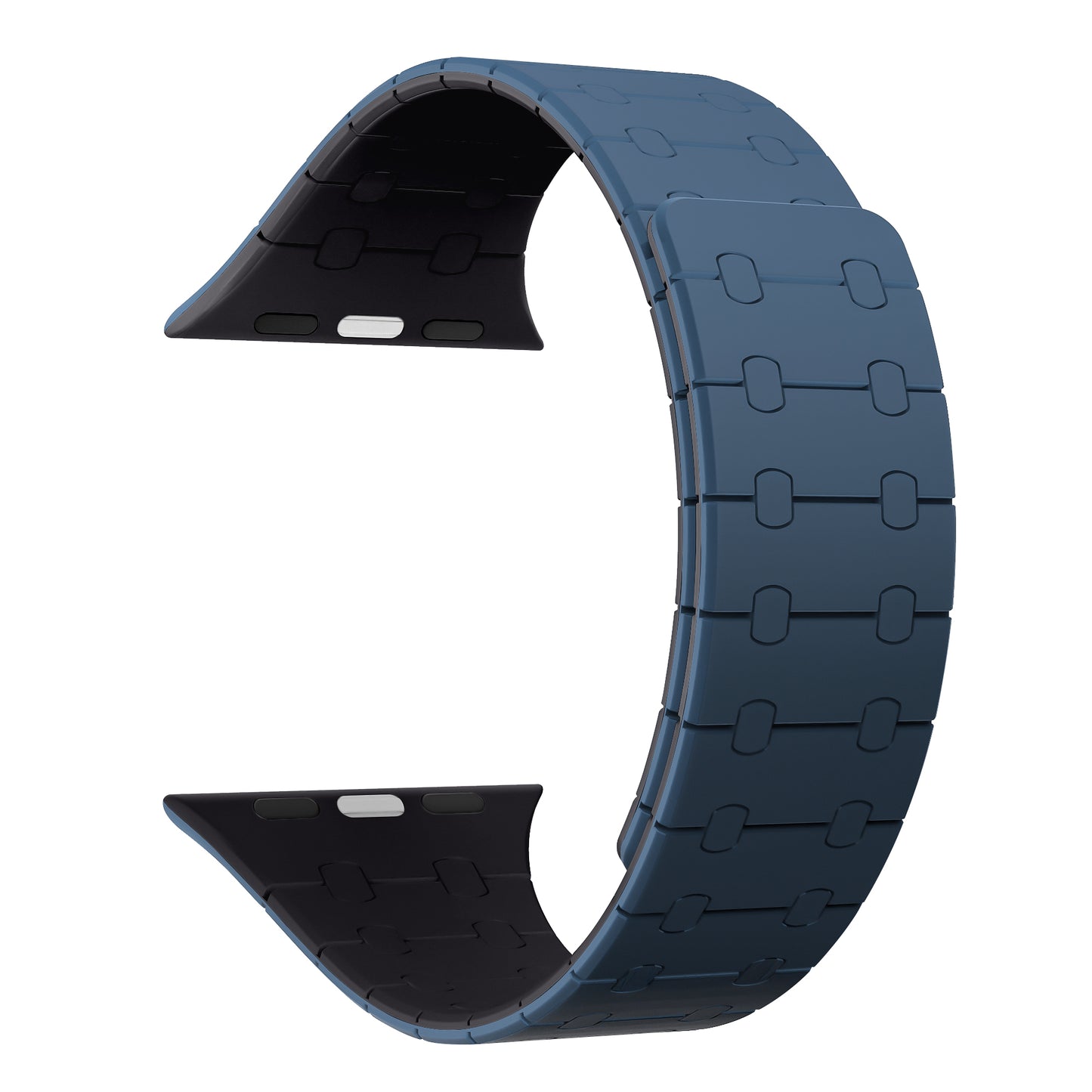 Magnetic Loop Smartwatch Bands – Dual Color Edition(Blue+Midnight black)
