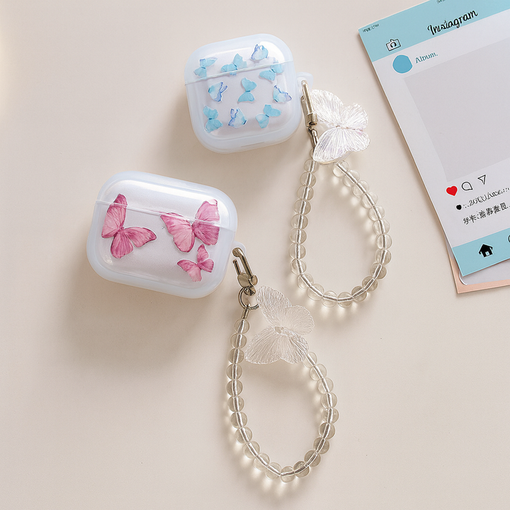 Title:Butterfly Charm AirPods Case🦋✨