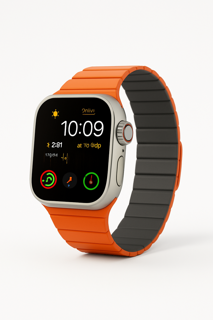 Premium Magnetic Leather Loop Straps for Apple Watch