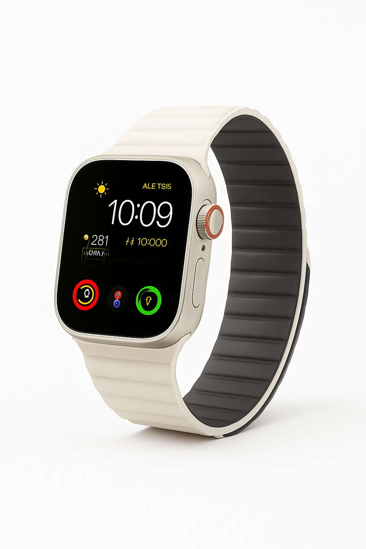 Premium Magnetic Leather Loop Straps for Apple Watch