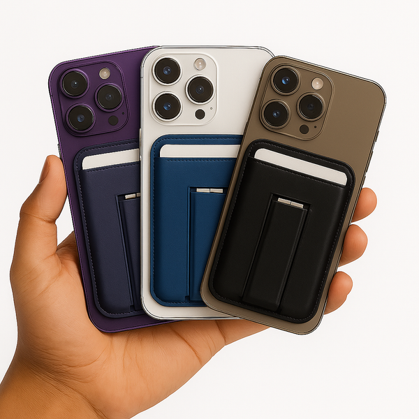 MagSafe Leather Wallet Card Holder With Kickstand