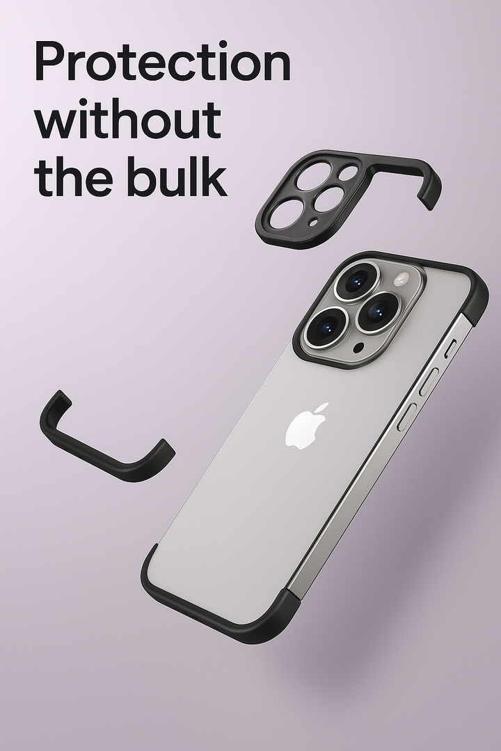 Ultra-Thin Frameless Phone Case for iPhone