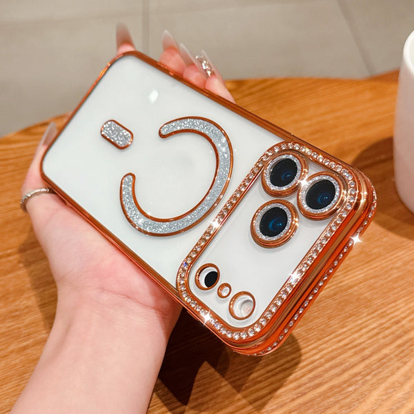 Crystal Studded Luxe Case – Orange