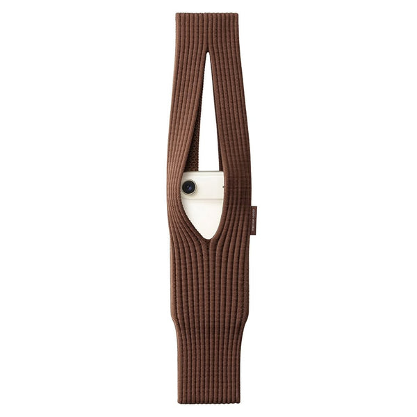 Ribbed Knit Phone Sling Pouch