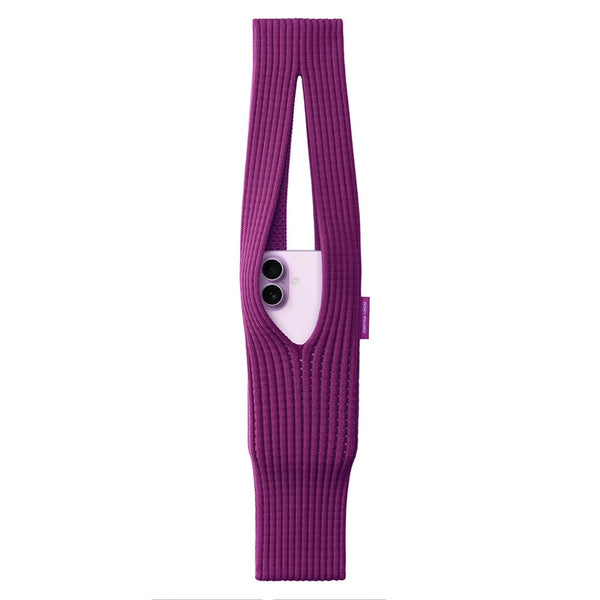 Ribbed Knit Phone Sling Pouch