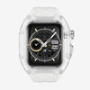 Transparent Rugged Protective Apple Watch Case with Strap