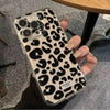 Leopard Print Chic Transparent Phone Case